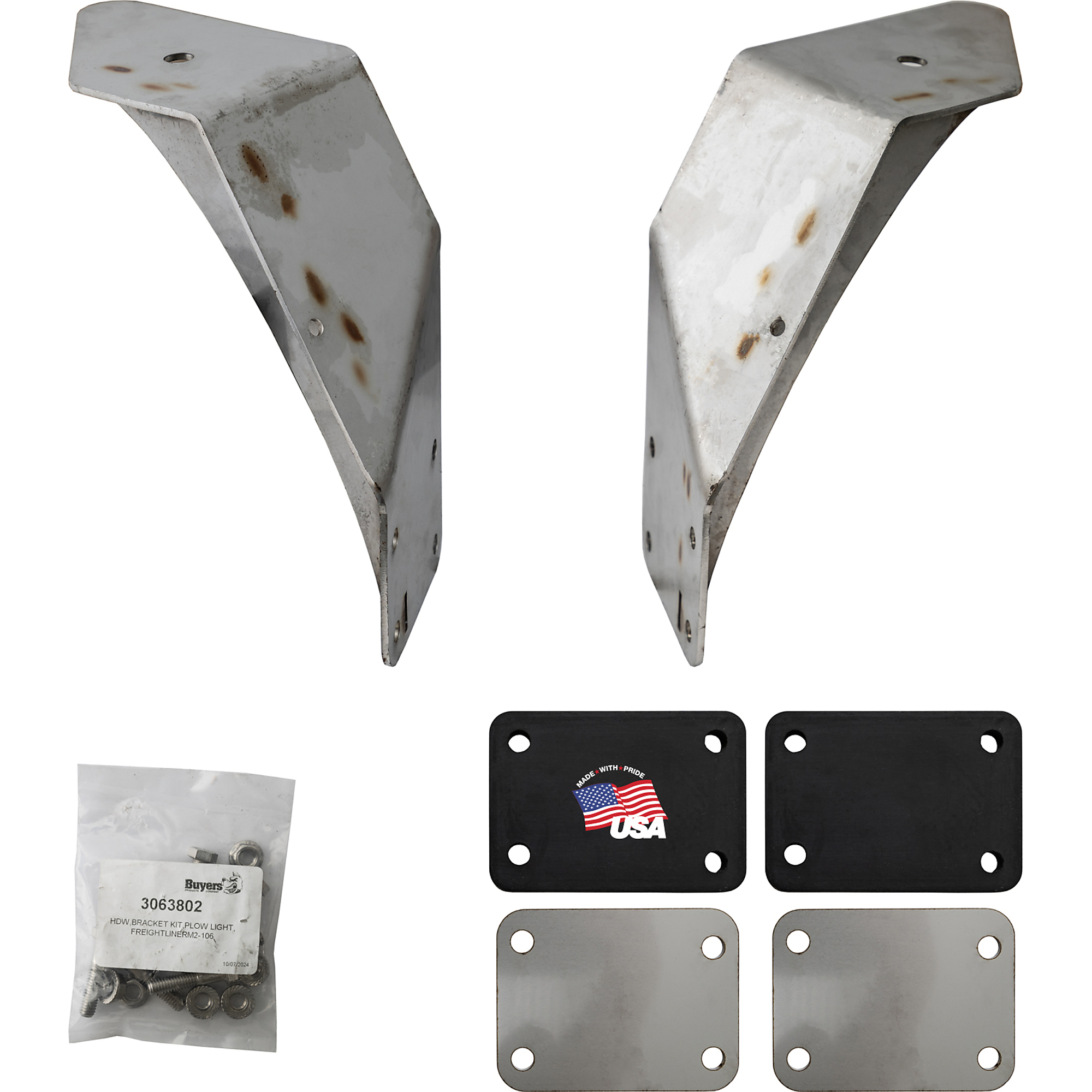 Buyers Products, Plow Light Bracket Kit for Freightliner M2-106 Pieces (qty.) 1 Model# PLB18SS